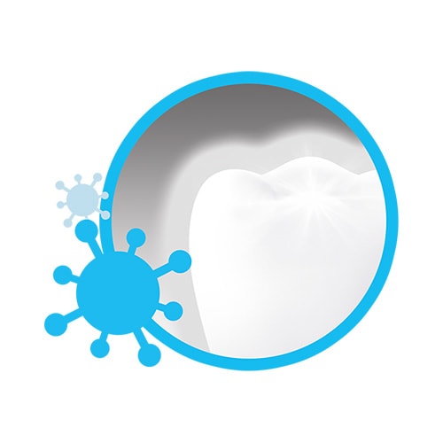 Kiemelkedő baktériumokkal szembeni védelem a fogakon, a nyelven, a szájüregben és a fogínyen